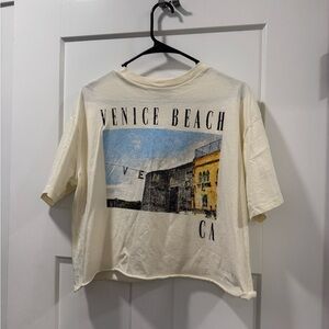 Venice Beach California modish rebel buckle graphic tshirt